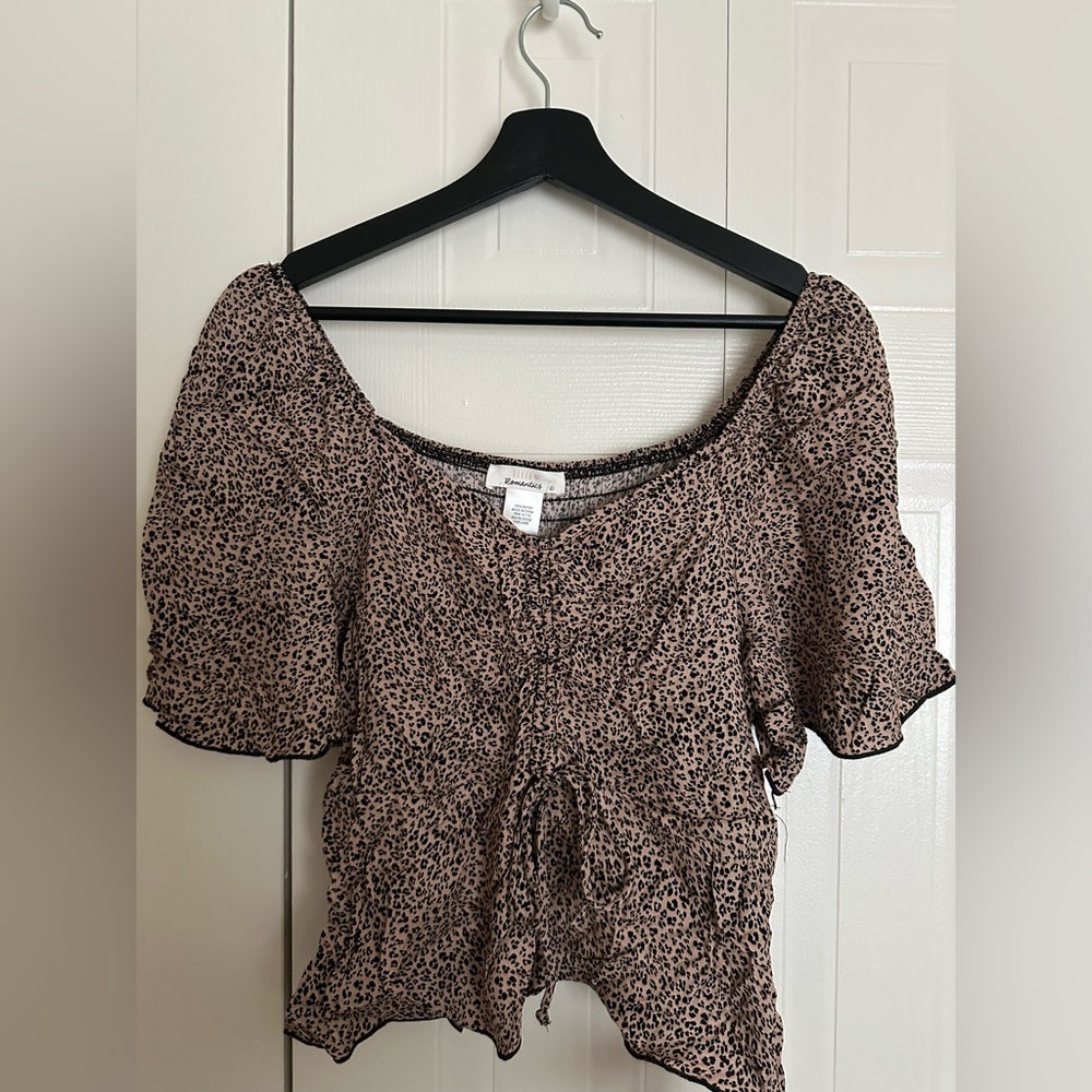cheetah print top